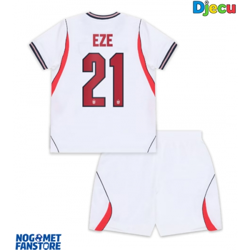 Engleska Eberechi Eze #21 Domaci Dres za djecu SP 2026 Kratak Rukav (+ Kratke hlače)
